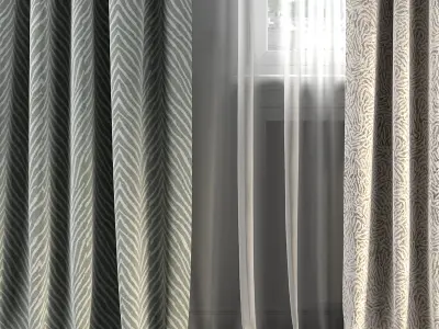 Curtain Set 275 3D model