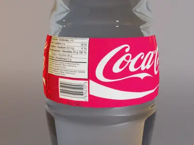 Glass bottle Free low-poly 3D model