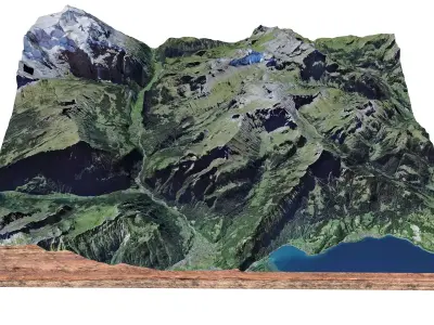 Sulegg Alps Switzerland 3D model