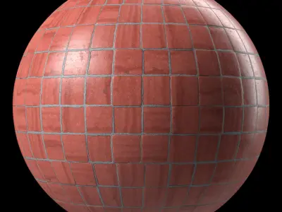 Stone Wall Materials 115- Travertine Tile Stone - Sbsar Seamless Texture