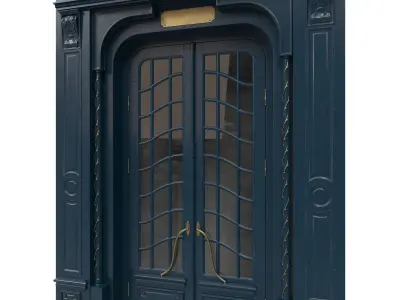 Entrance classic door 47 3D model