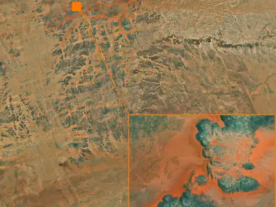 NEOM city topography Saudi Arabia - tile n29 e37 3D model