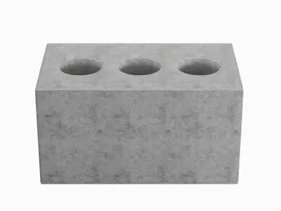 Concrete Brick 03 Low-poly 3D model