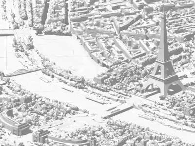 Paris City Center 3D model