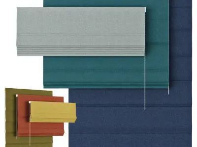 Roman Curtains 81 Sunbrella BLEND 3D model