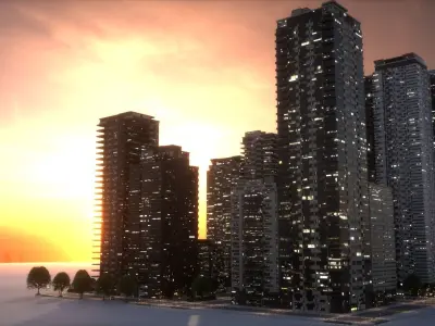 City Block Type B02 3D model