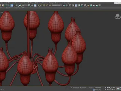 Ceiling Lamp Produced by Fog and Morup Low-poly 3D model
