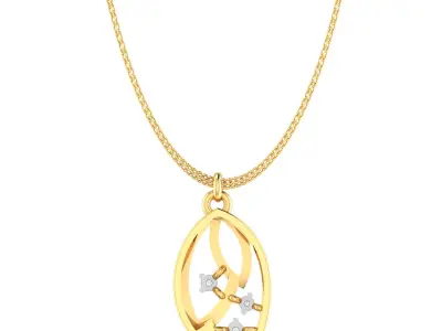 Ring Earrings Pendant Combo 3D print model