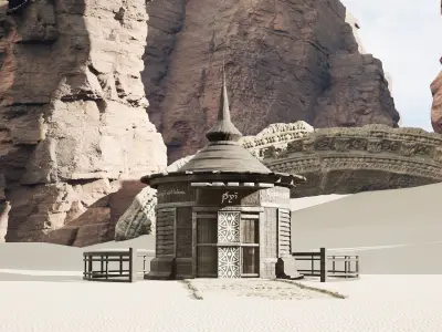 Konika House Low-poly 3D model