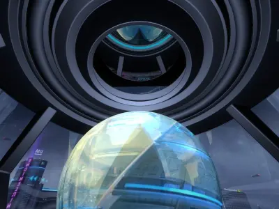 Sci Fi Room 3D model 18