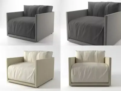 Toffee armchair 3D model