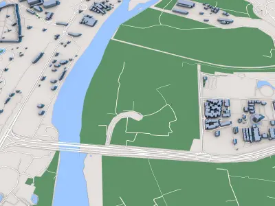 New Delhi City India 3D model