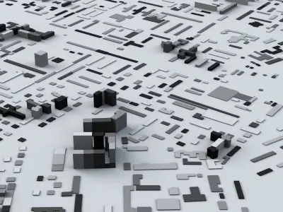 Irkutsk Streets and Buildings 3D model