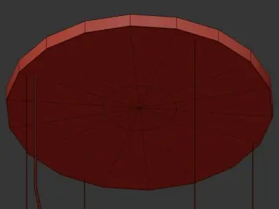 PLATFORM chinese lantern hanging from ceiling 3D model