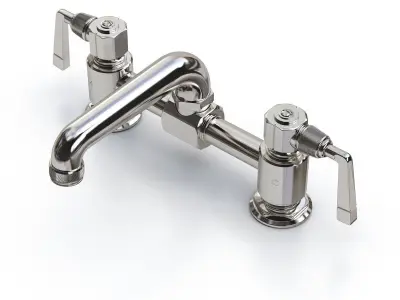 Waterworks RW Atlas Faucet with Lever Handles 3D model