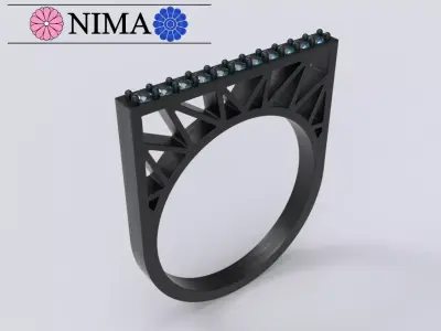 Beautiful and light minimal ring Free 3D print model