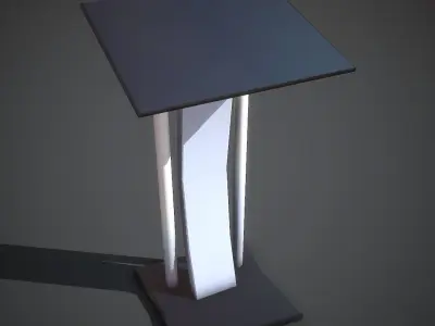 Rostrum lectern Low-poly 3D model