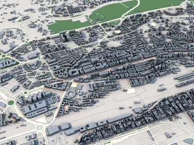 Santander City Spain 3D model