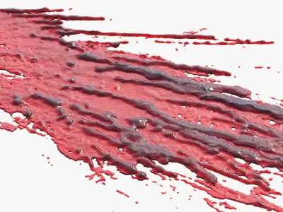 Swirly Blood Splatter vol1 5 3D model