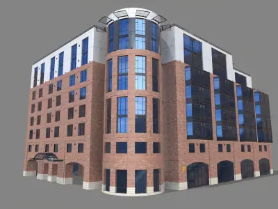 8 Mission Street Building San Francisco Low-poly 3D model