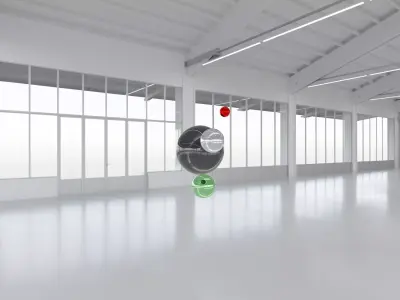  HDRI - Exhibition Hall Interior 9 - 16384x8192 Texture