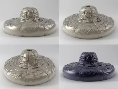 Chantilly four different hats 3D model