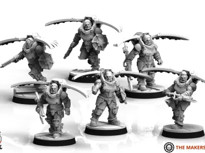 OG - Immortals - Avus Squad 3D print model