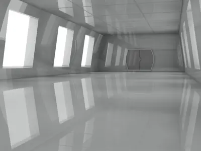 Sci Fi Interior 3D model 8