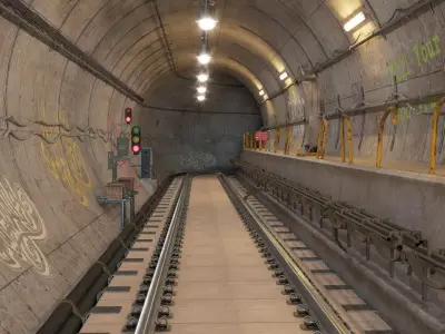 Subway Tunnel 3D model