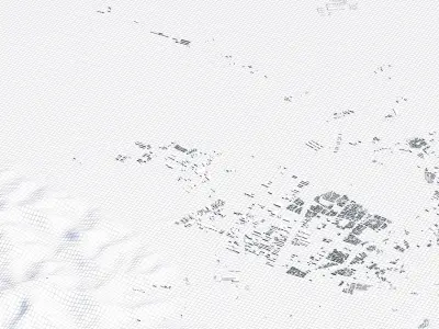 Yicheng China City Landscape 3D Model 3D model