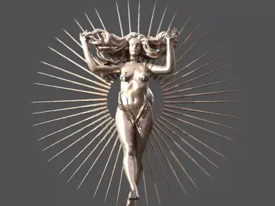 Solar Sun Witch Sculpture 2  3D model