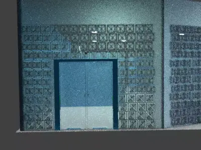 Modern Dental Clinic 3D Model Low-poly 3D model