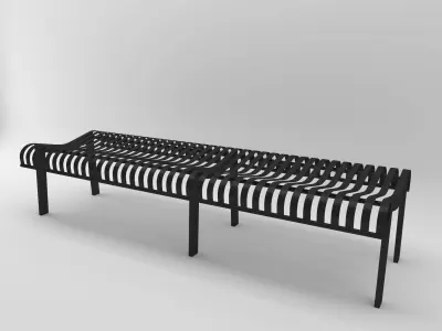 Bench Park 3 3D model