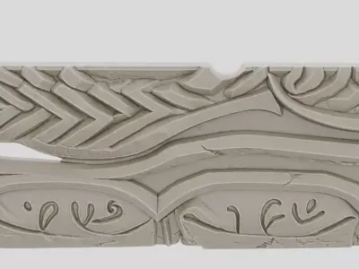 Ancient Fantasy Stone Road Milestone for 3D print 3D model