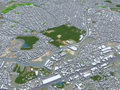 Betim Brazil Low-poly 3D model