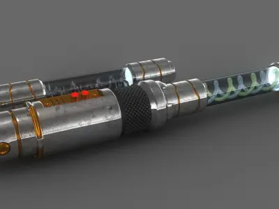 Sci-fi Energy Virus Container 3D model