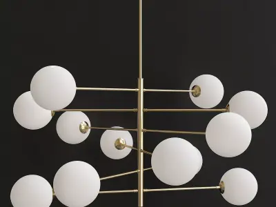 CHANDELIER TORTORA 3d model Low-poly 3D model