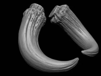 3D PRINTABLE MYTHOSAUR HORNS - THE MANDALORIAN STAR WARS 3D print model