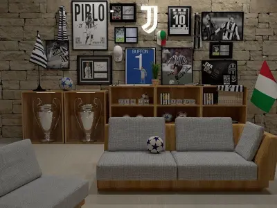 room wall juventus 3D model