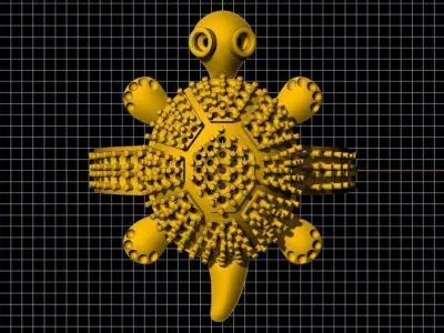 tortoise ring 3dm file 3D print model