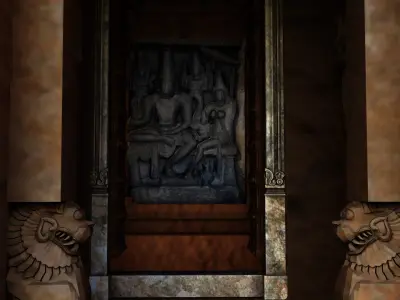 mamallapuram shore temple 3D model