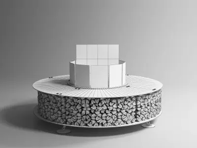 Firepit AK47 Zero 3d model Low-poly 3D model