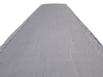 Asphalt Road 3D Scan Low-poly 3D model