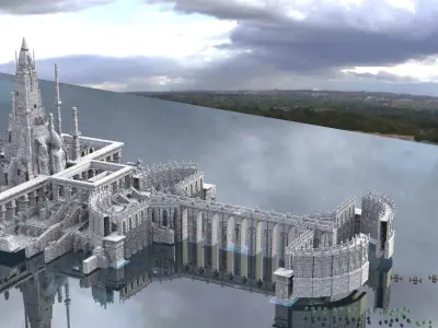 Ancient Architecture River Nile collection 4 3D model
