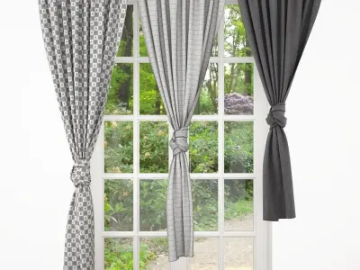 Curtain curtains - 3D model