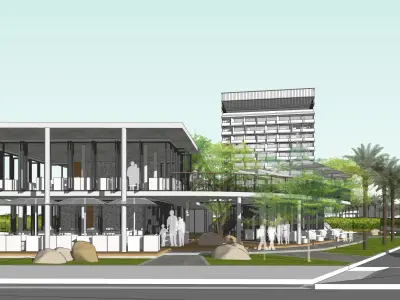 BEACH FRONT RESTAURANT SKP ver2015 3D model