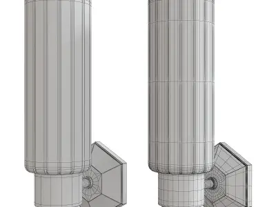 Roebling Wall Sconce Low-poly 3D model