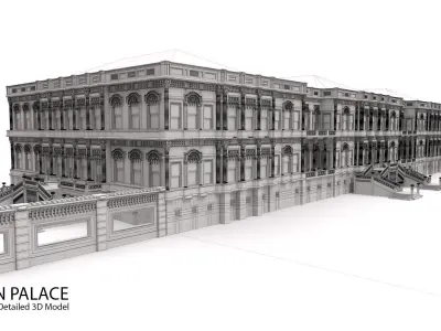 Ciragan Palace TURKIYE istanbul  Saray 3D model