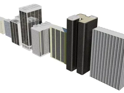 Rio de Janeiro Building Pack 3D model