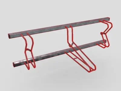 Bicycle Stand 6 Low-poly 3D model